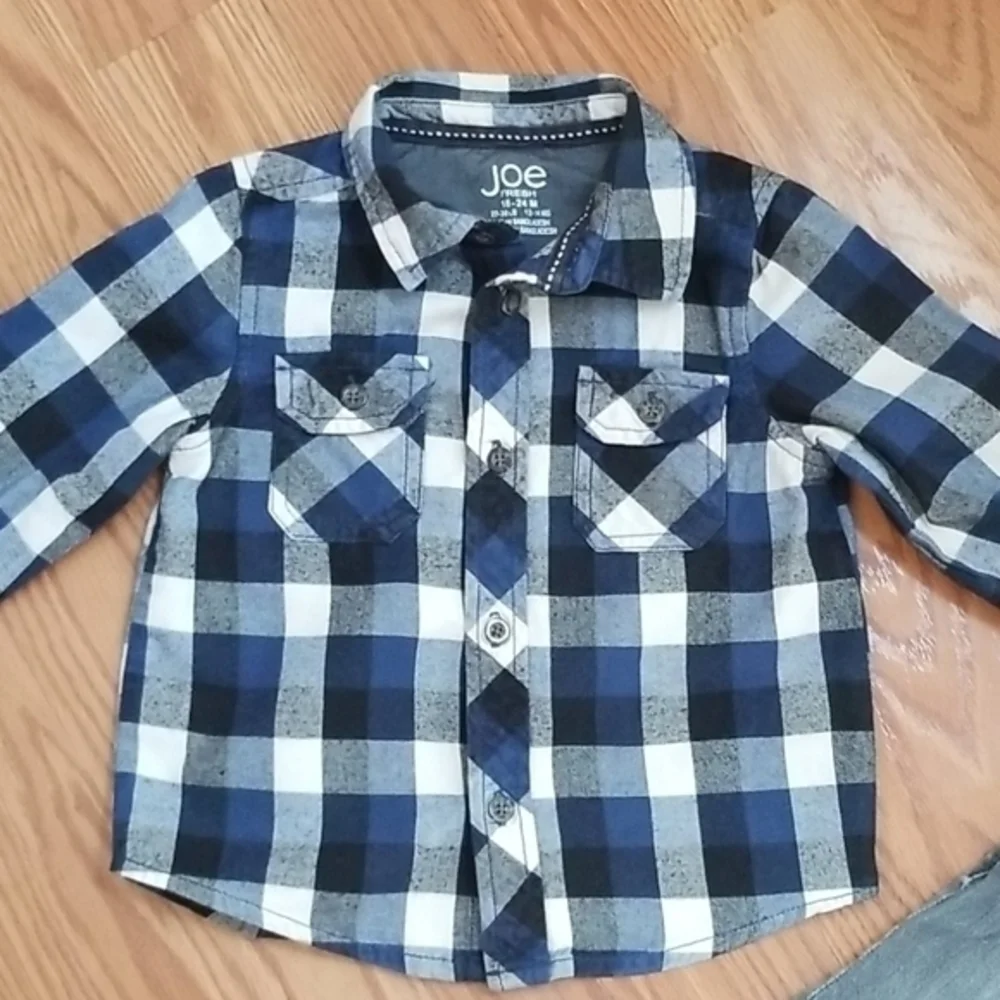 Gap Jean's 12-18mo‎ joe is flannel 18-24mo bundle
